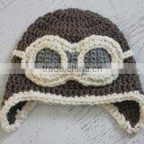 Crochet Aviator Hat Pattern Hand Knitting Beanie Hat thumbnail-2