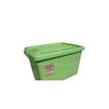 Green Plastic Storage Box(JLD With Stripe)