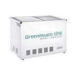 Deep Chest Freezers Red Solid Door Lockable Key For Meat / Seafood