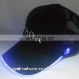 Custom your own design Trucker hat cap with built-in led solid color black Multi-functional Caps