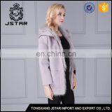 Korean Style New Arrival Grey 100% Cashmere Wool Coat thumbnail-2