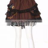 Steampunk Style Puffed Mini Skirt With Gear Decorations thumbnail-1