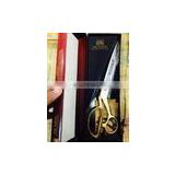 professional Tailor Scissors 30 cm With Gold Handle,heavy duty cloth cutting scissors,/8"/9"/10"/12"(PayPal Accept)