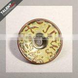 Custom Private Brand Name Logo Clothes Metal Alloy Button For Jeans thumbnail-5