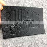 Washable Embossed Fake Leather Tags Labels