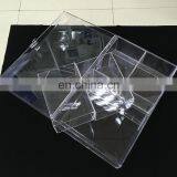 Factory Custom Plexiglass Lucite Big Large Clear Acrylic Storage Box Hinged Cover With 4 Small Case Suitcase thumbnail-4