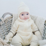 Wholesale Products Unisex Baby Winter Clothes Romper Baby Girl 3-24 Months Baby Siamese Jumpsuit With Cap thumbnail-5