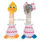 Wholesale Eco Friendly Custom Squeaker Private Label Designer Pack Set Small Stuffed Pet Dog Plush And TPR Toy thumbnail-1