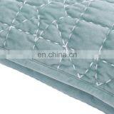 Mint Green Polyester Velvet Quilt Embroidery Cushion/pillow Decorative Throw Pillow thumbnail-6