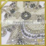 Embroidery High Quality Bridal Appliques Rhinestone FHA-048 thumbnail-2