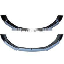 ABS Auto Shovel Black Spoiler Front Protector With Universal Front Bumper Lip thumbnail-2