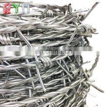 Airport Prison Security Fence Galvanized Barbed Wire Fence thumbnail-2