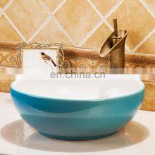 Solid Color Glazed Ceramic Wash Basin of Bathroom thumbnail-2