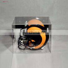 Wall Mount Black Clear Display Box Acrylic Football Helmet Case