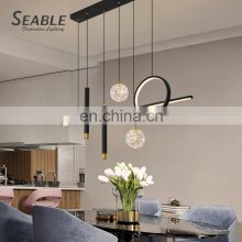 Gorgeous Indoor Fashion Decoration Gold Black Color Living Room LED Modern Chandelier Pendant Light