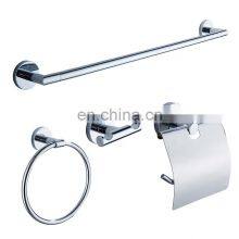 China Home Washroom Zinc Toilet Hotel Hardware Shower 6 Piece Set Chrome Restroom Sanitary Fittings and Bathroom Accessories