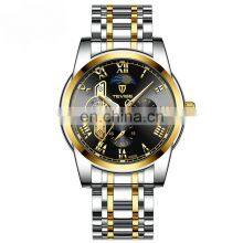 TEVISE 9005B Luxury Men Stainless Steel Sun Moon Phase Watches 24 Hours Display Automatic Mechanical Brand Wrist Watch thumbnail-5