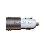 2 Port Micro USB Auto Charger Portable Cell Phone Charger Bullet With Three Color Base thumbnail-6