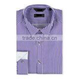 Men's Tailored-Fit Purple Bengal Stripe Shirt thumbnail-1