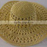Lady Crochet Paper Hat / Summer Hat / Dress Hat
