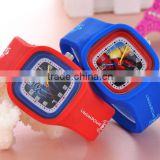 Most fashionable sport square color watches silicone kid watch MV-81019