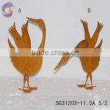 Metal Garden Art Decorative With Rusty Goose Garden Ornament Decoration thumbnail-5