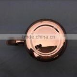 Hot Coffee Mug Passed FDA, CA65 Double Wall 304 Stainless Steel, Copper Plated 17oz 500mL Insulated Beer Mug With Plastic Lid thumbnail-3