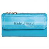 RFID Blocking Cowhide Leather Beautiful Women Wallet/Lady Purse thumbnail-1