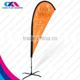 Pomotional Direction Double Side Beach Flag With Different Basis thumbnail-3