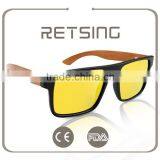 Handmade Wooden Custom Logo Bamboo Sunglasses With Polarized Lenses Wholesale Sunglasses Quality Choice thumbnail-4