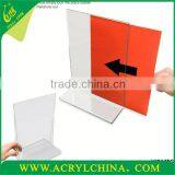 Acrylic L-Shape Desk Sign Holders
