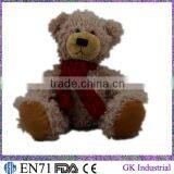 Plush Toy White Bear With Scarf thumbnail-1