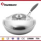 Charms Kitchen Stainless Steel Triply Mini Wok thumbnail-5