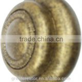 French Gold Decorative Curtain Rod End Caps for 2" (50mm) Wooden Curtain Rod