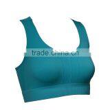 Seamless Underwear Plain Top Wire Free Sports Bra Vest thumbnail-2