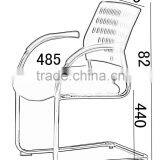 Modern Appearance Office Furniture Commercial Use Plastic Resin Chair 1032a thumbnail-3