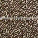 Coffee Apricot Polyester Leopard Print Milk Fiber Spandex Digital Print Lycra Silk Fabric thumbnail-2