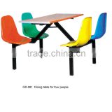 metal public dining table&chair