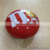 Lovely Tin Ball for Chocolater Ball Shaped Tin Box Christmas Chocolate Tin Ball