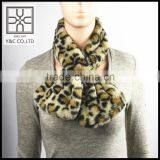 2015 Hign-end Fashion Leopard Print Fake Fur Snood thumbnail-1