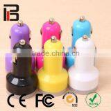 Manufacturer Mini USB Dual Car Charger,Dual Usb Car Charger for Cell Phone
