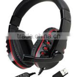 2013 new product Hot selling wired headset for PS3/computer