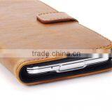 Factory Promotionable Crazy Horse Pattern Leather With Card Bag And Support Stand Cell Case For Samsung S5 thumbnail-4