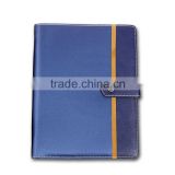 Navy Blue Leather Cover Notebook, Magnetic Leather Note Book (BLY5-1015PP)