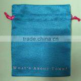 Blue Satin Eco Souvenir Free Gift Pouch Bags