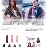 100% Polyester Fake Suede Water Proof Treated Rainscarf thumbnail-1