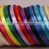Color Wholesale Grosgrain Ribbon with Gold