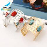 Latest Design High Quality Punk Style Iron Cuff Bangle Bracelet For Women thumbnail-3