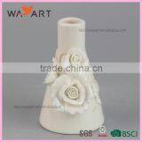 Popular Flower White Ceramic Essential Oil Bottle thumbnail-2