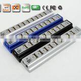 Wholesale Durable 10 Port Hi-Speed USB 2.0 Hub Splitter US Adapter AC Power For PC Laptop 3 Colors thumbnail-2